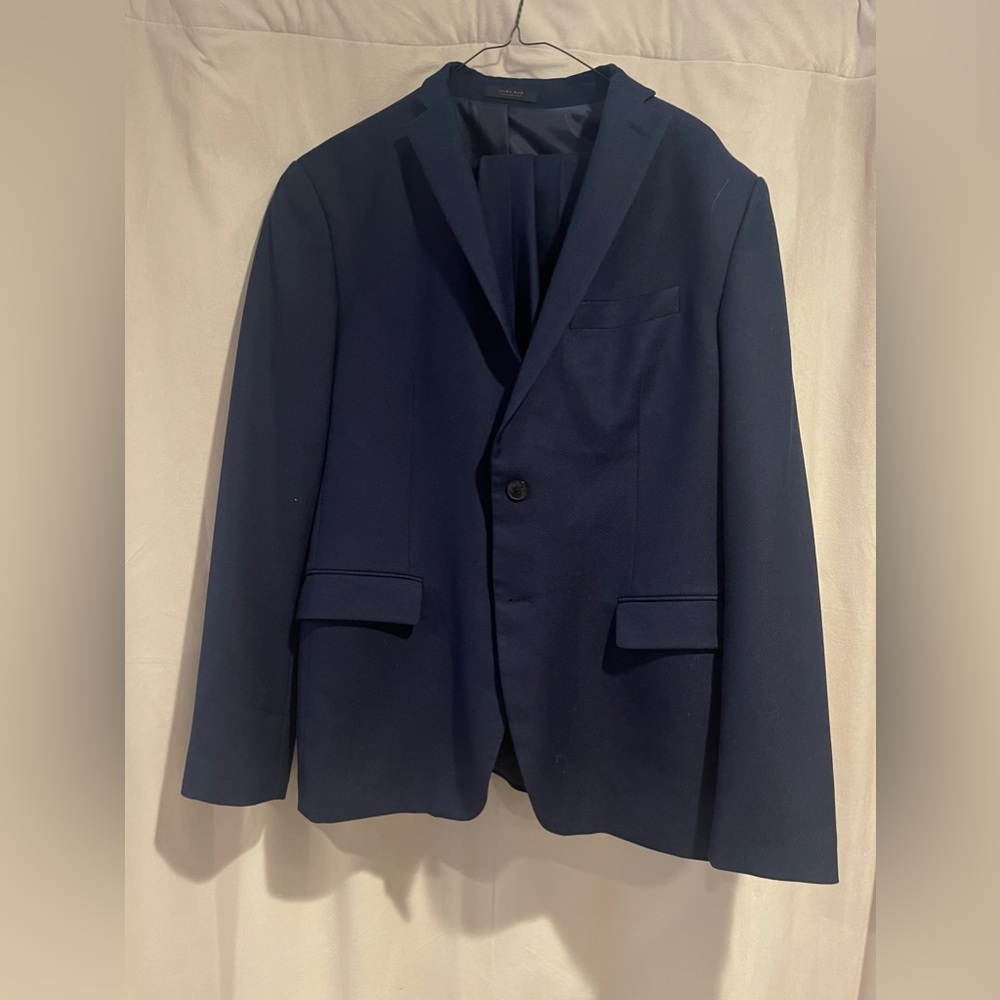 ZARA NAVY SLIM FIT SUIT